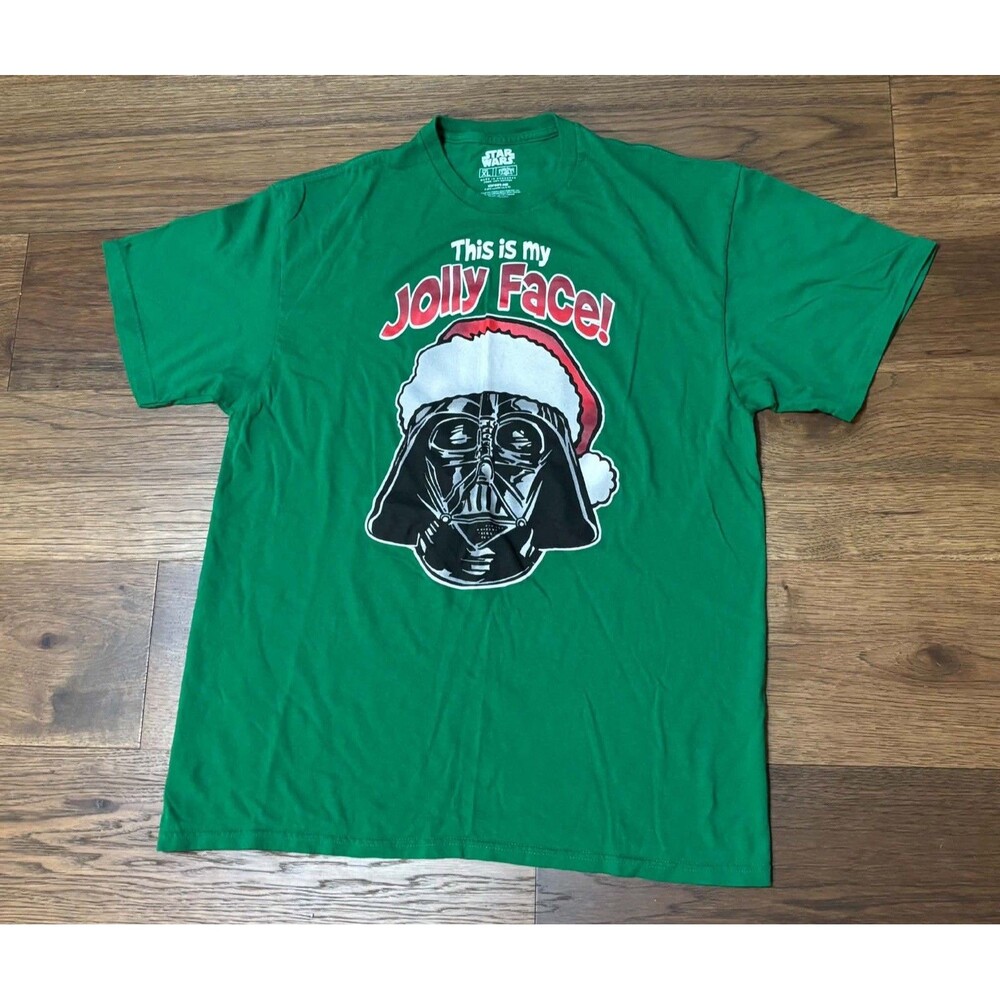 Star Wars Darth Vader Christmas Holiday Graphic T-Shirt Men’s Size XL